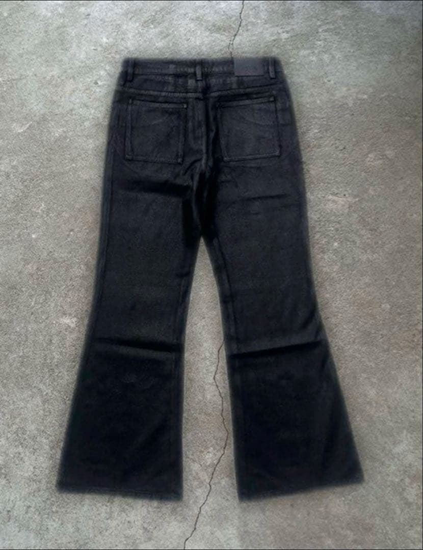 パンツ goar.archive strapped flare oil pants S