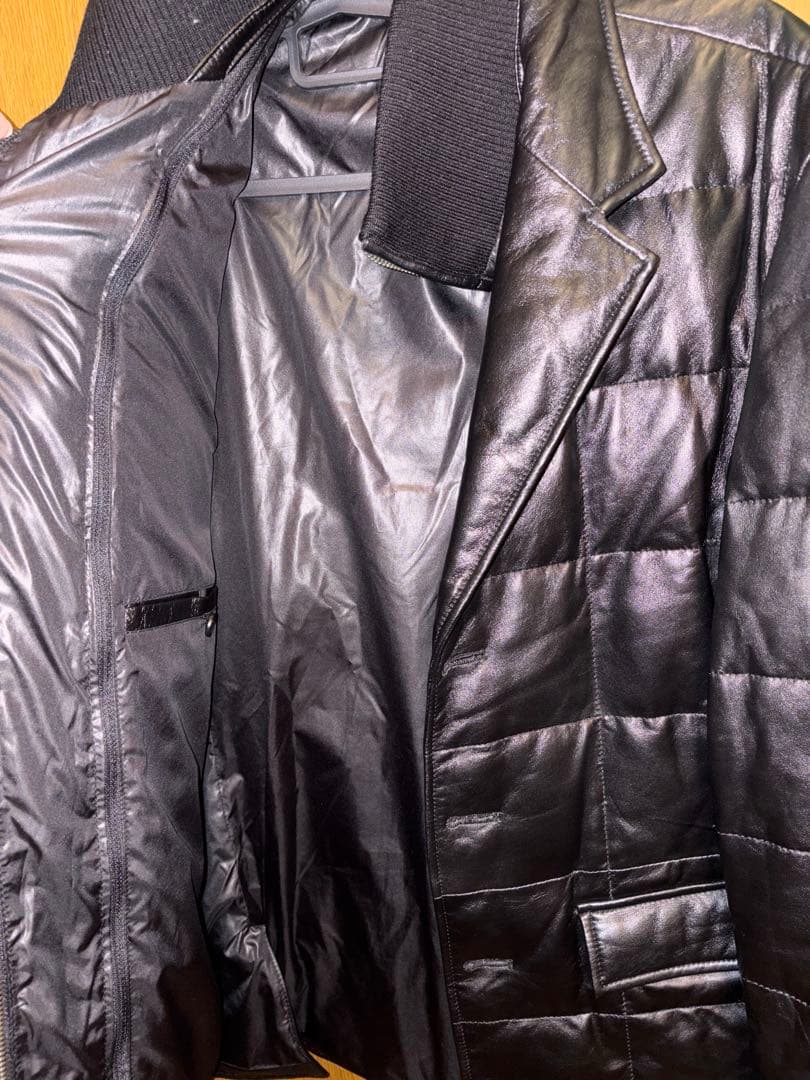 羊革ダウンブレザー