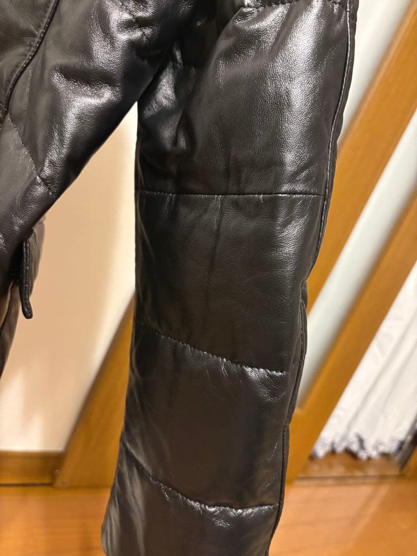 羊革ダウンブレザー