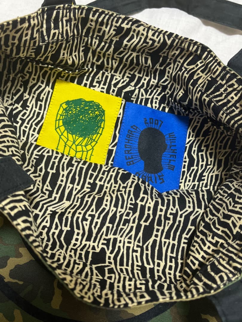 Bernhard Willhelm ベルンハルト 迷彩 スマイリー トートバッグ