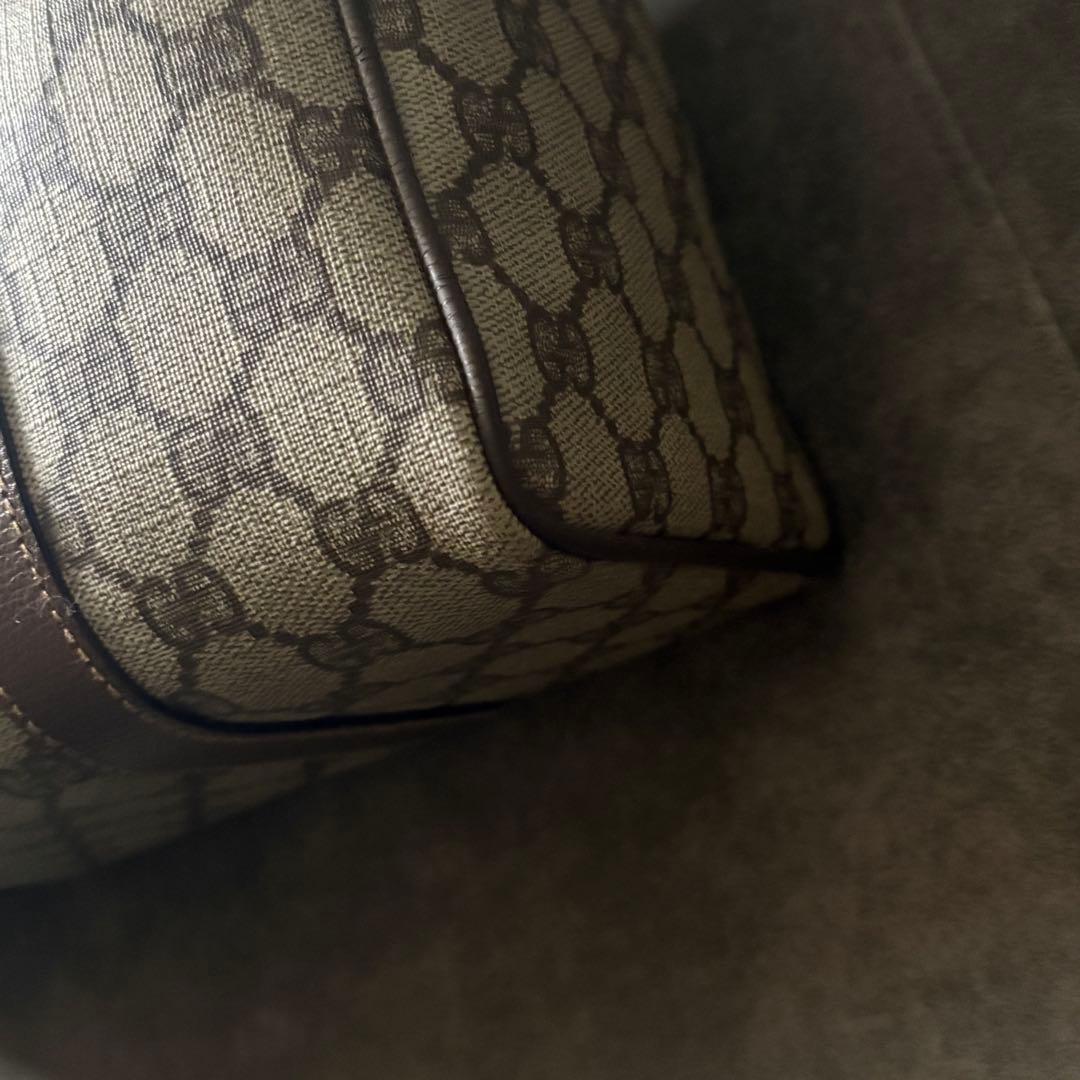 GUCCI ミニ ボストン バッグ シェリーライン GG スプリームキャンバス