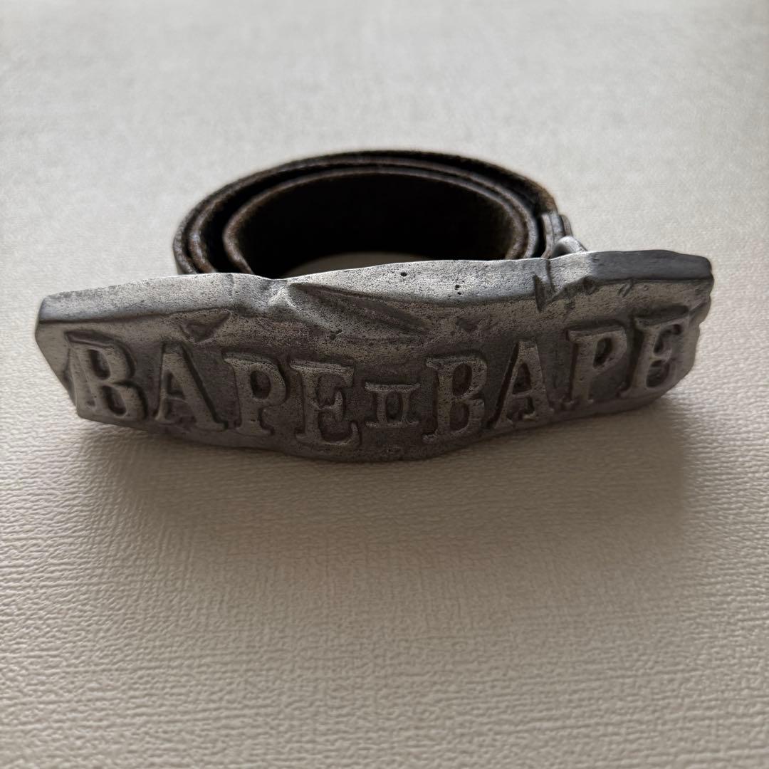 【浜崎あゆみ着用】APE 初期 BAPE Ⅱ BAPE バックル レザーベルト