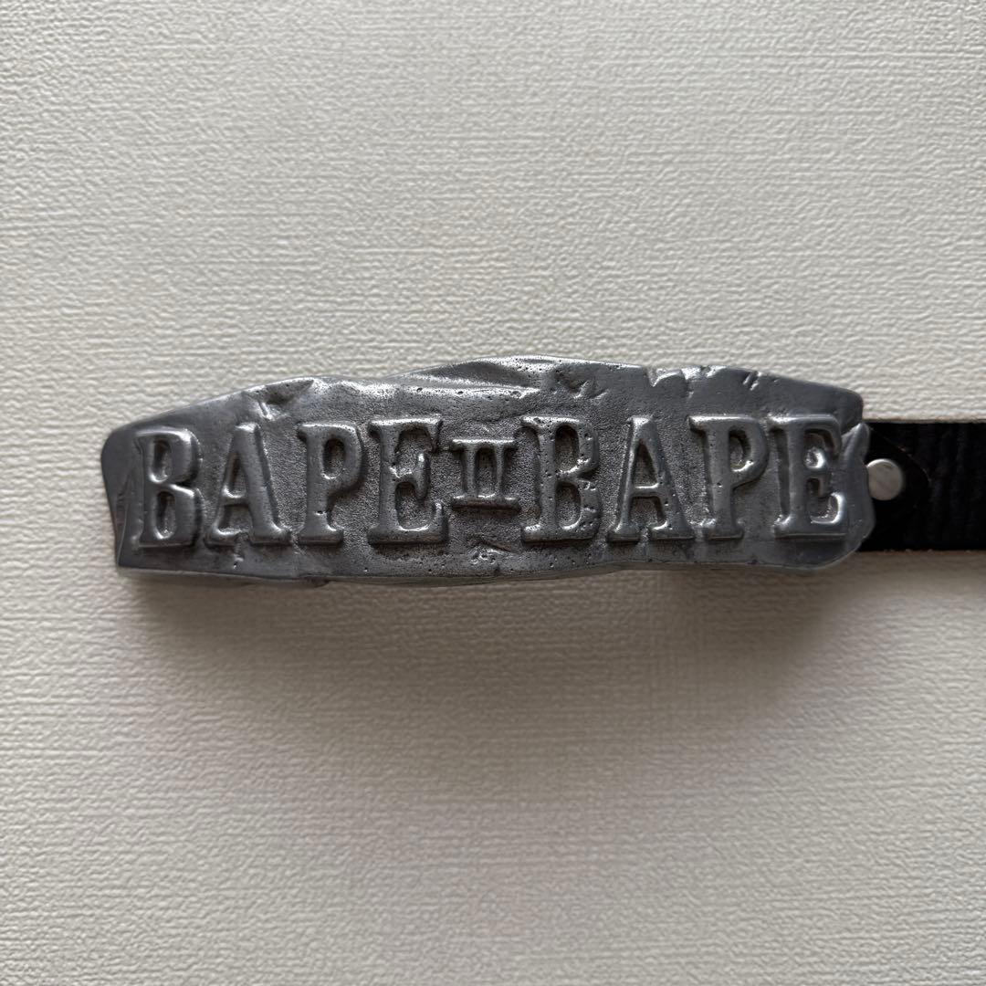 【浜崎あゆみ着用】APE 初期 BAPE Ⅱ BAPE バックル レザーベルト