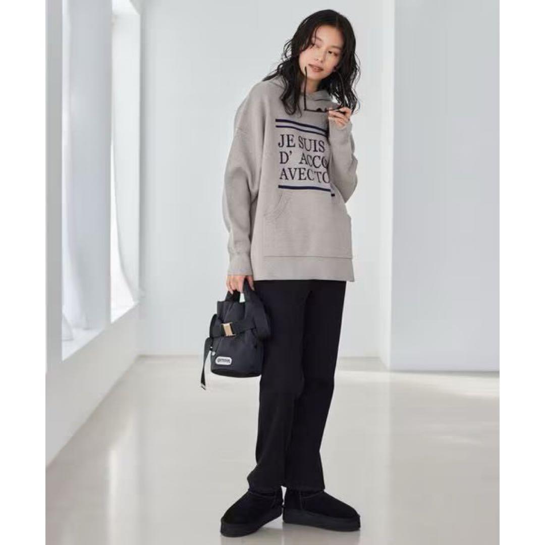 バンヤードストー厶 ロゴ入りフーディーニット ベージュ 新品未使用 タグ付き