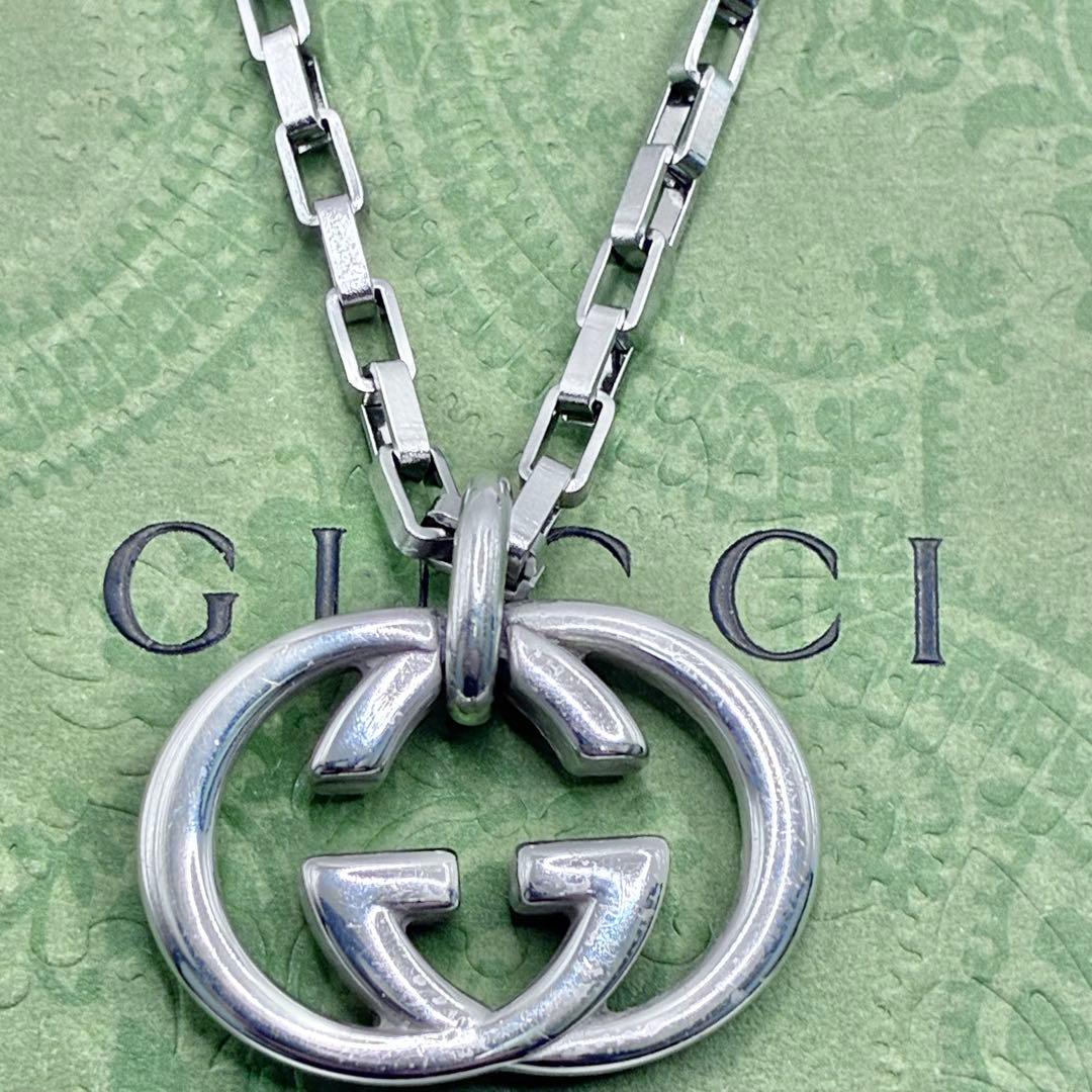 GUCCI グッチ インターロッキング ダブルG ネックレス 社外チェーン