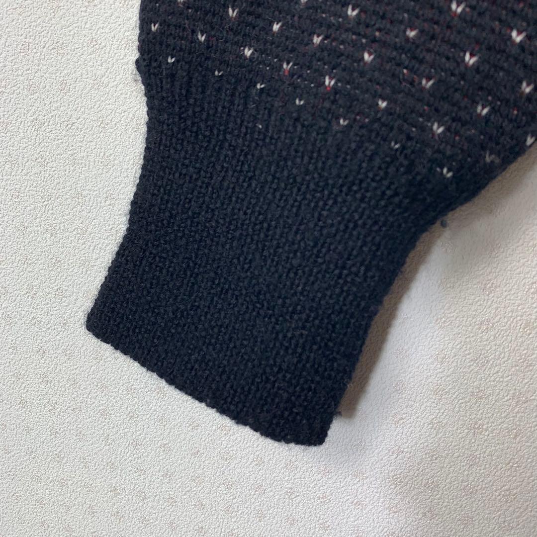 EVISU ニットセーター ブラックバス レッド 恵比寿 希少 vintage