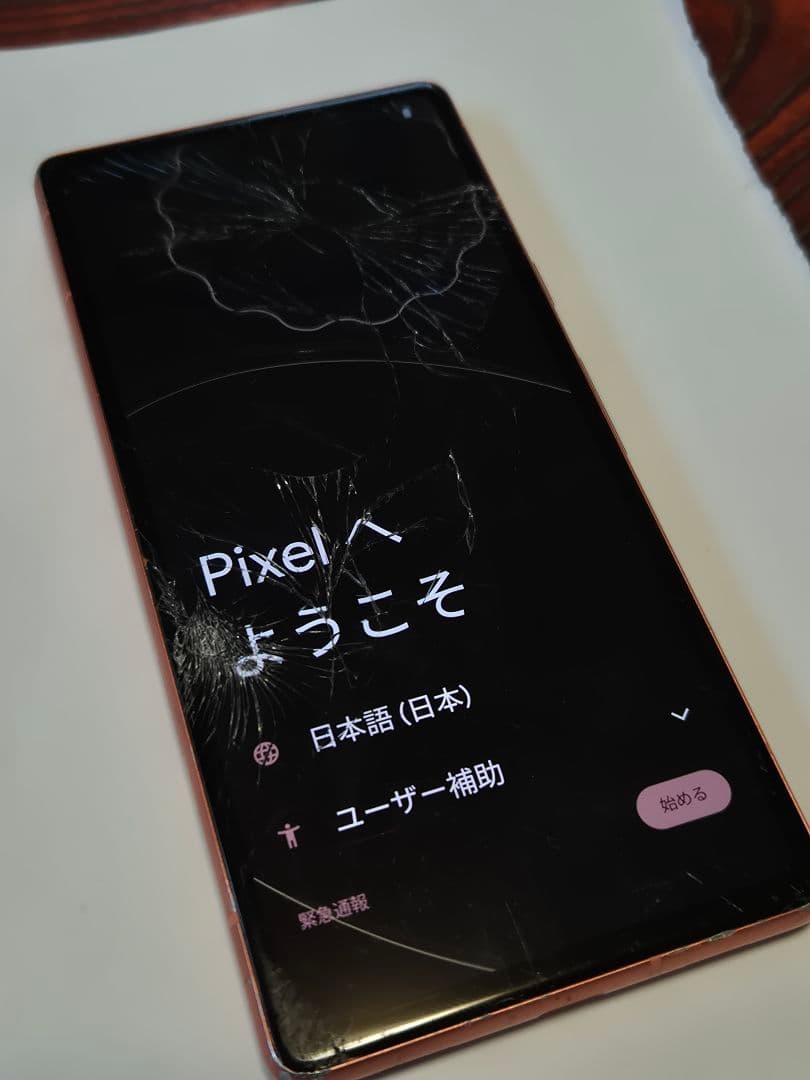画面ヒビ Google Pixel 7a コーラル 本体