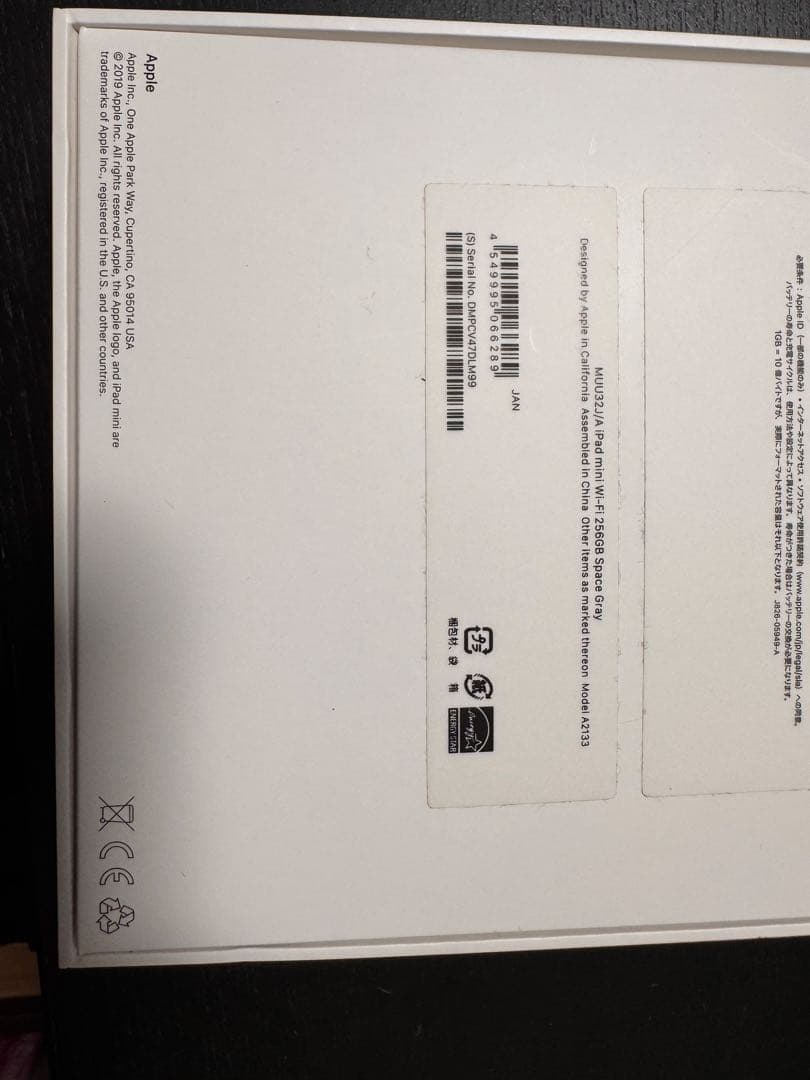 iPad mini スペースグレー 本体+対応Apple pencil