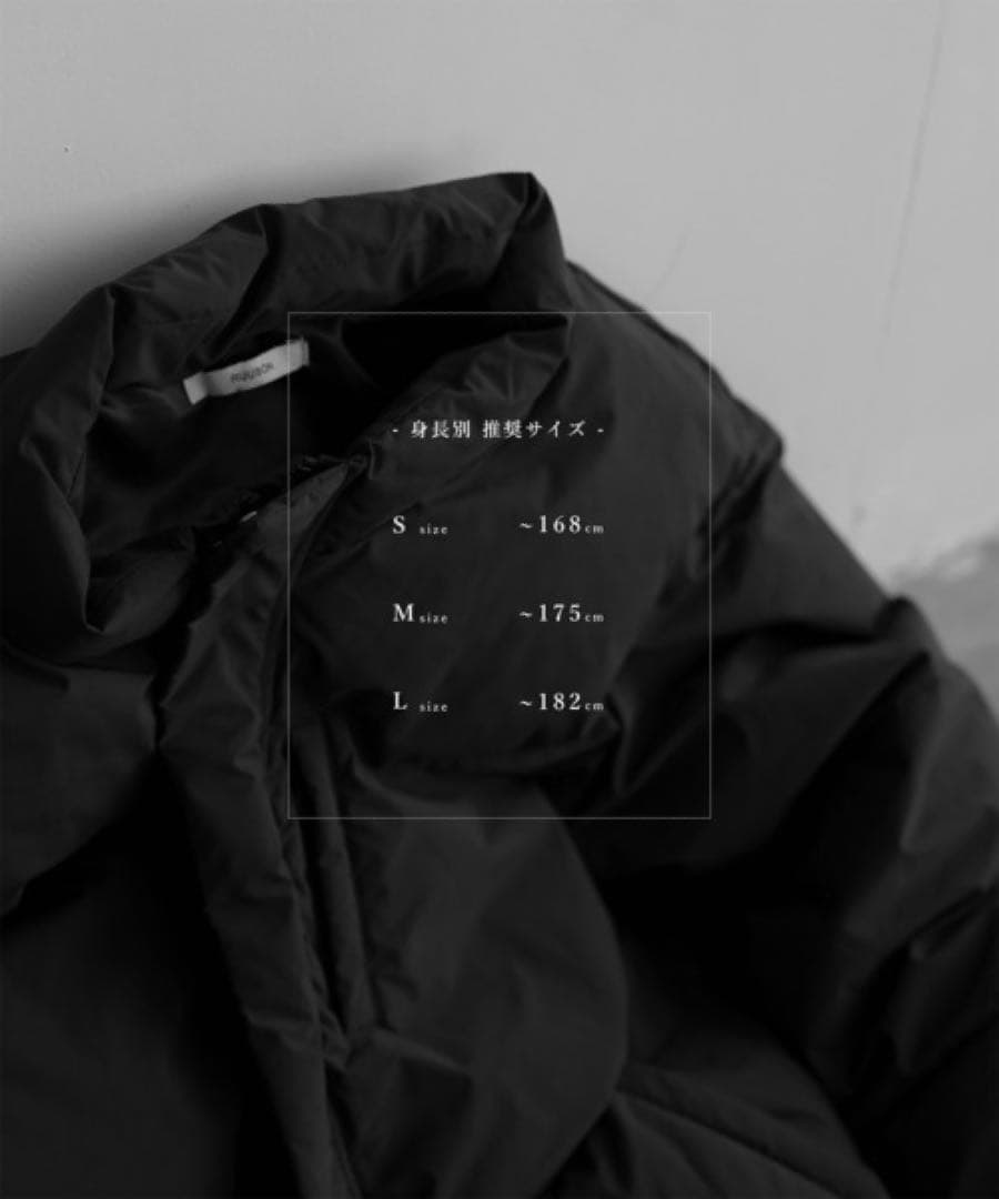 【新品タグ付】 RUUBONダウンジャケット 黒L