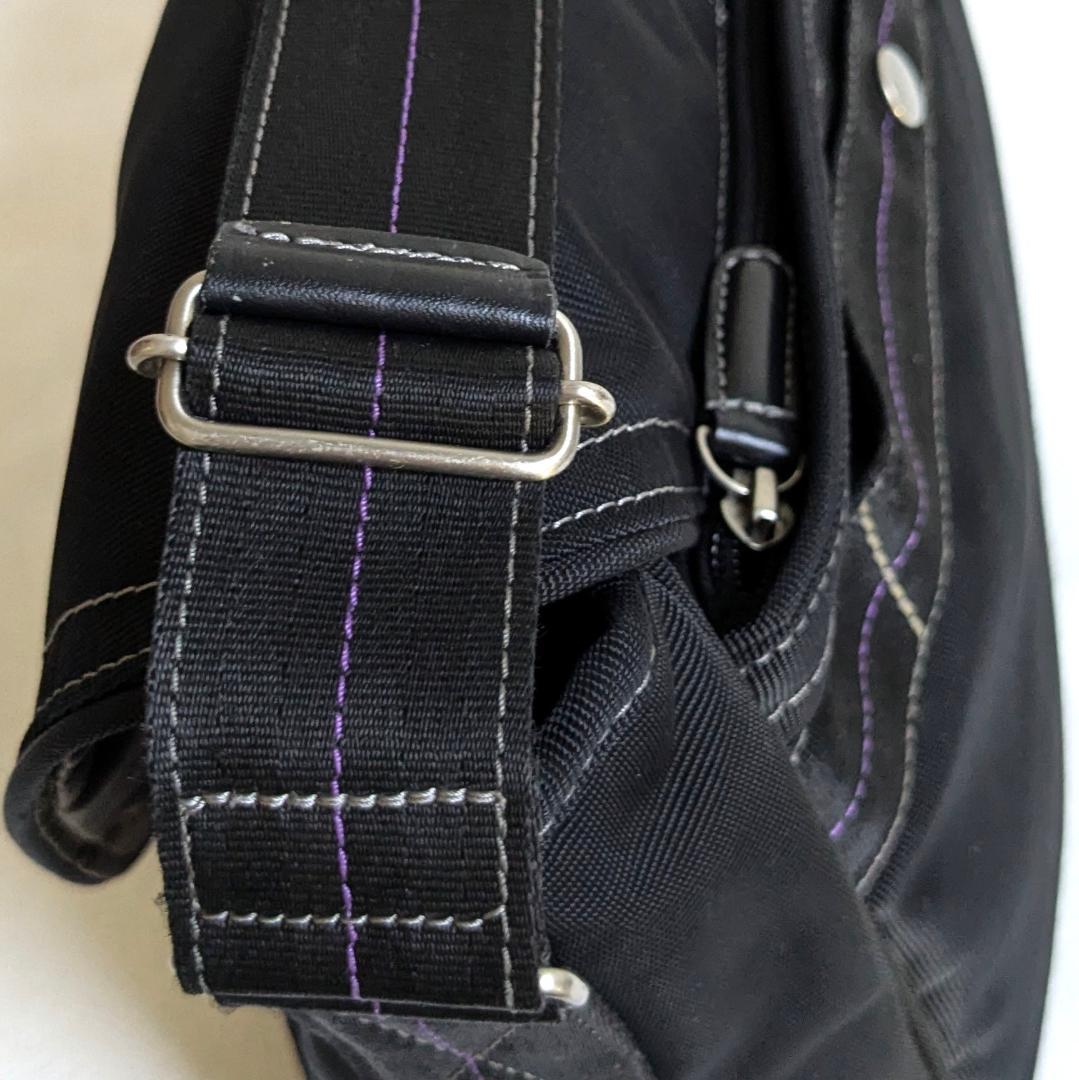 ポールスミス ショルダーバッグ　メッセンジャーバッグ ナイロン ブラック　A4