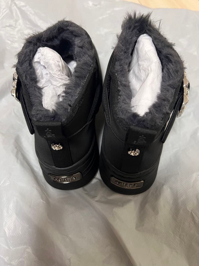 新品　diana プラスダイアナ　まるみシルエットが可愛いあったか厚底ブーツ 黒