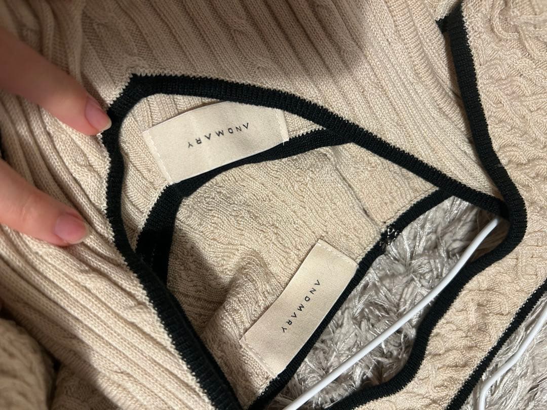 正規品 アンドマリー Nana cable flare mini dress