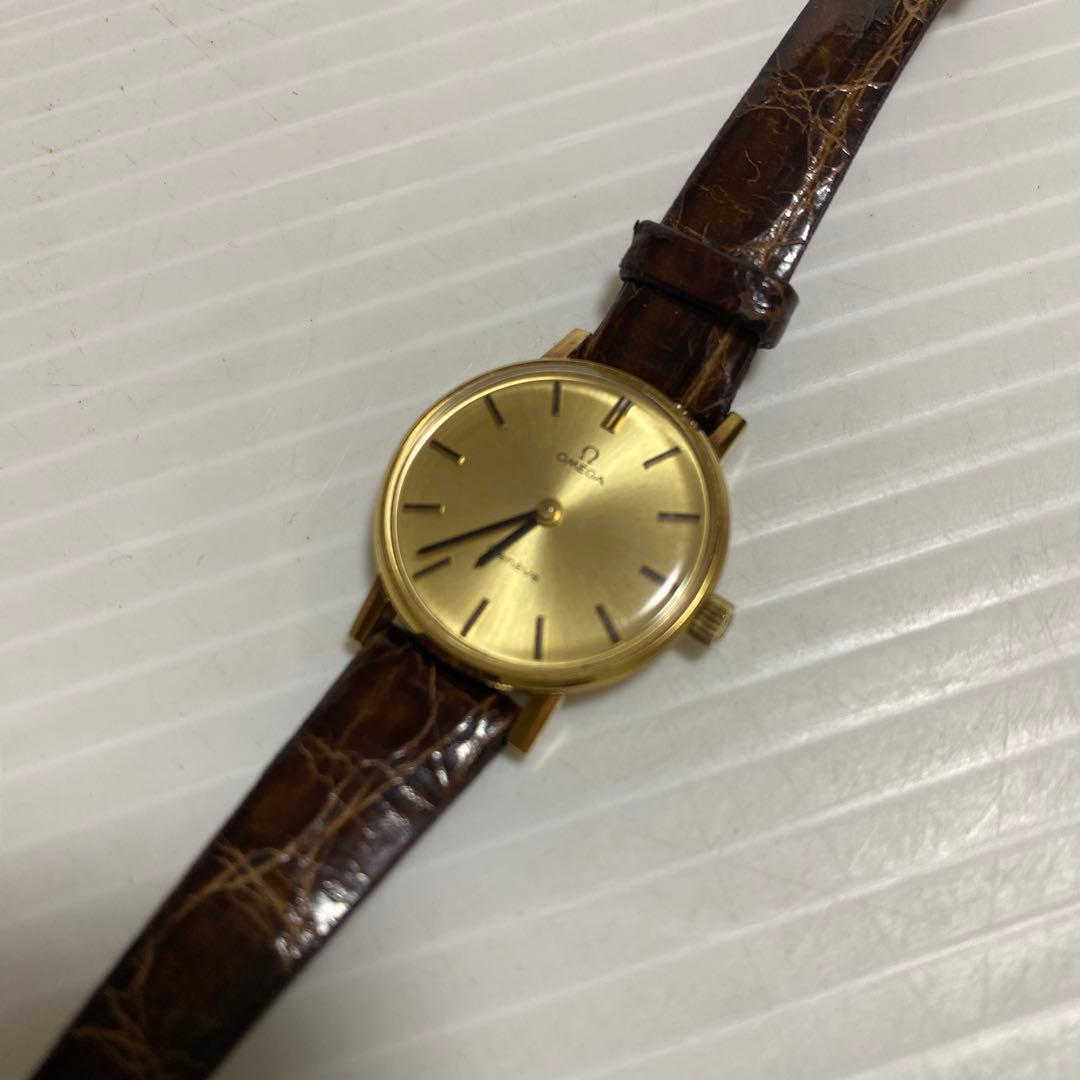 OMEGA Geneve 手巻き ゴールドレディース 腕時計 オメガ ジュネーブ