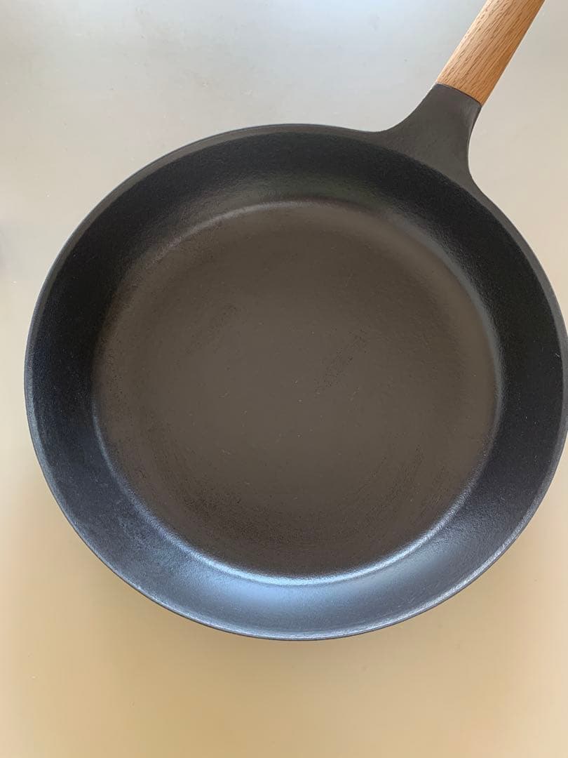 バーミキュラフライパン 26cmオーク/ガラス蓋セット