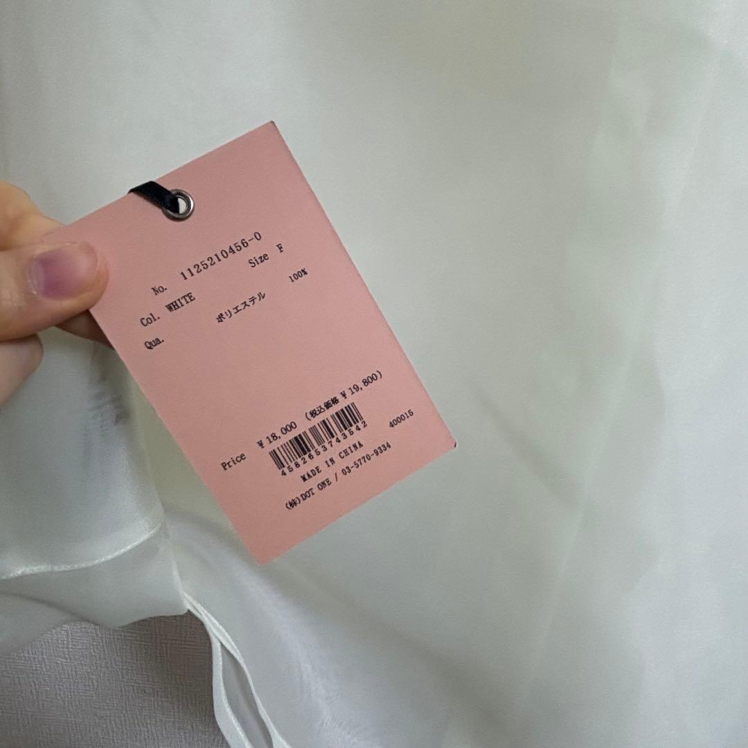 【新品タグ付き】eimy istoire ボウタイシアーブラウス