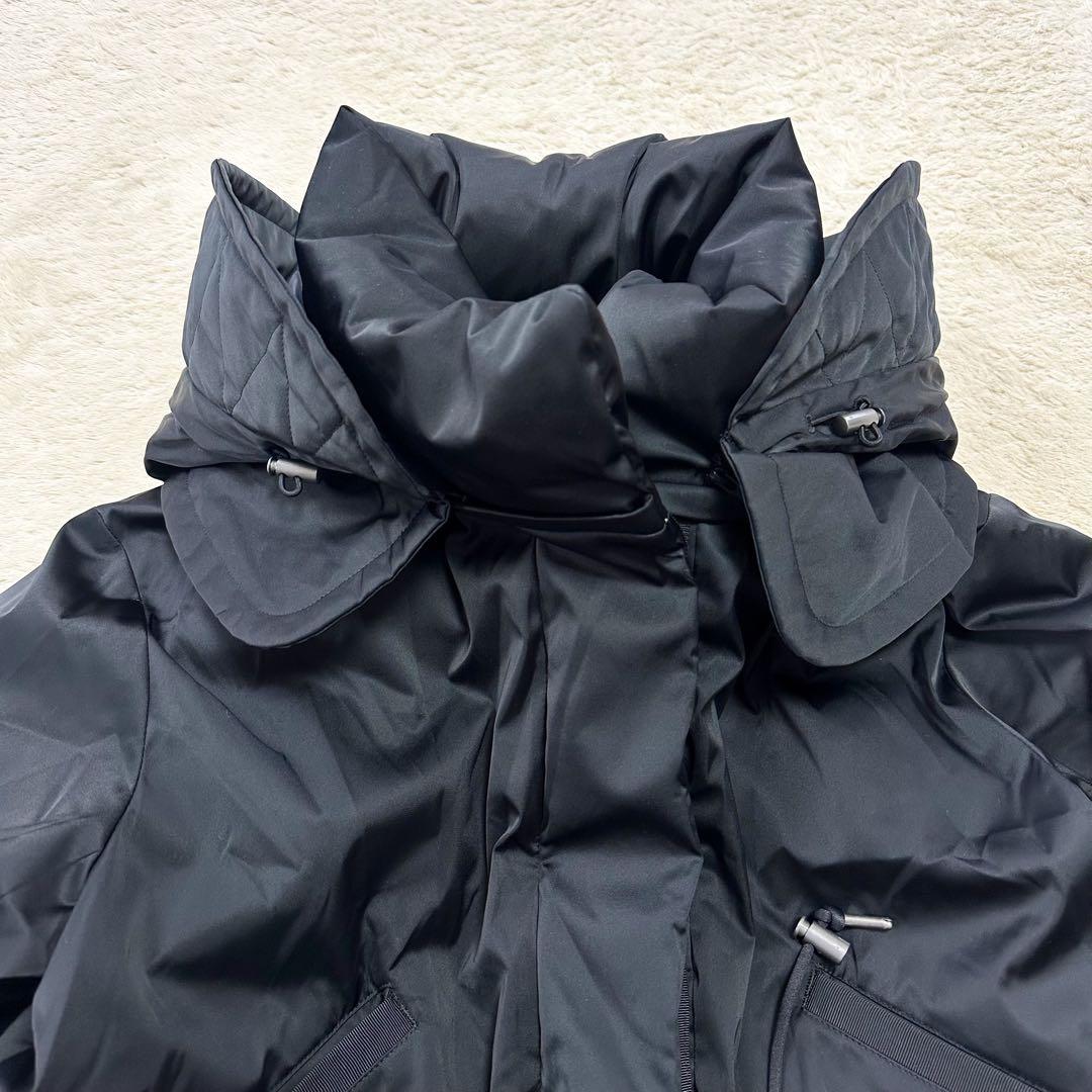 UNIQLO ＋J ダウンショートコート フード付き ブラック L 美品