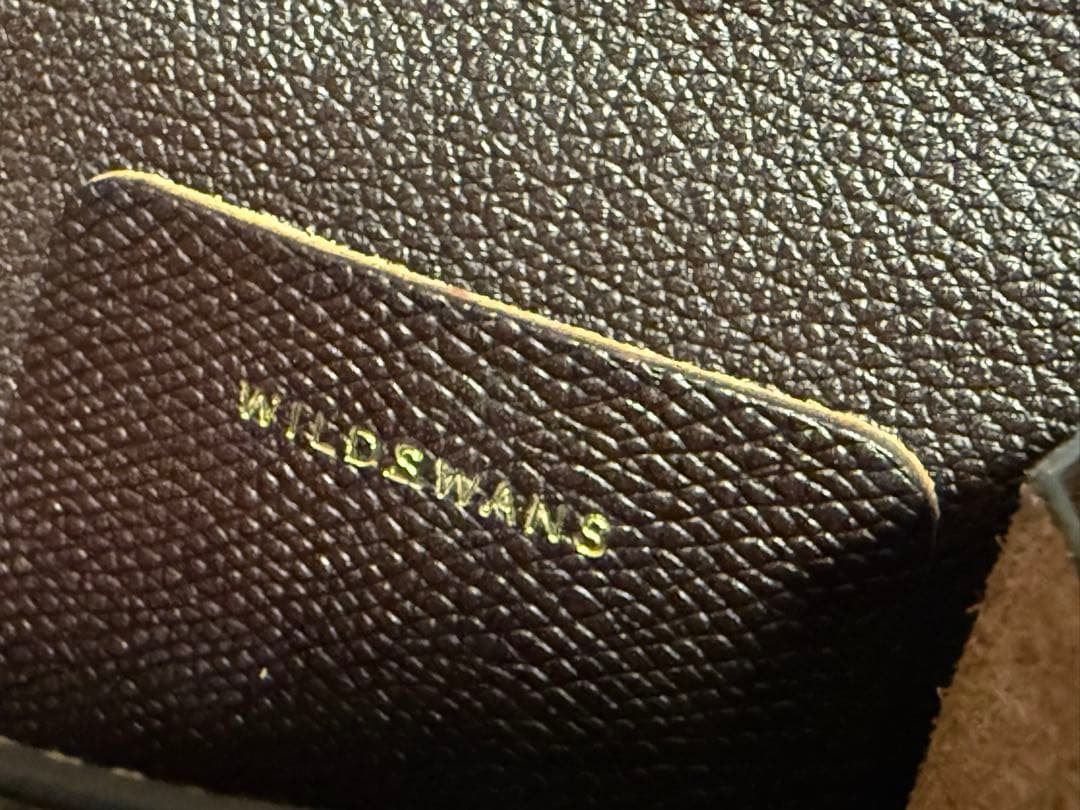 WILD SWANSタング/ダークコニャック/型押イングリッシュブライドル