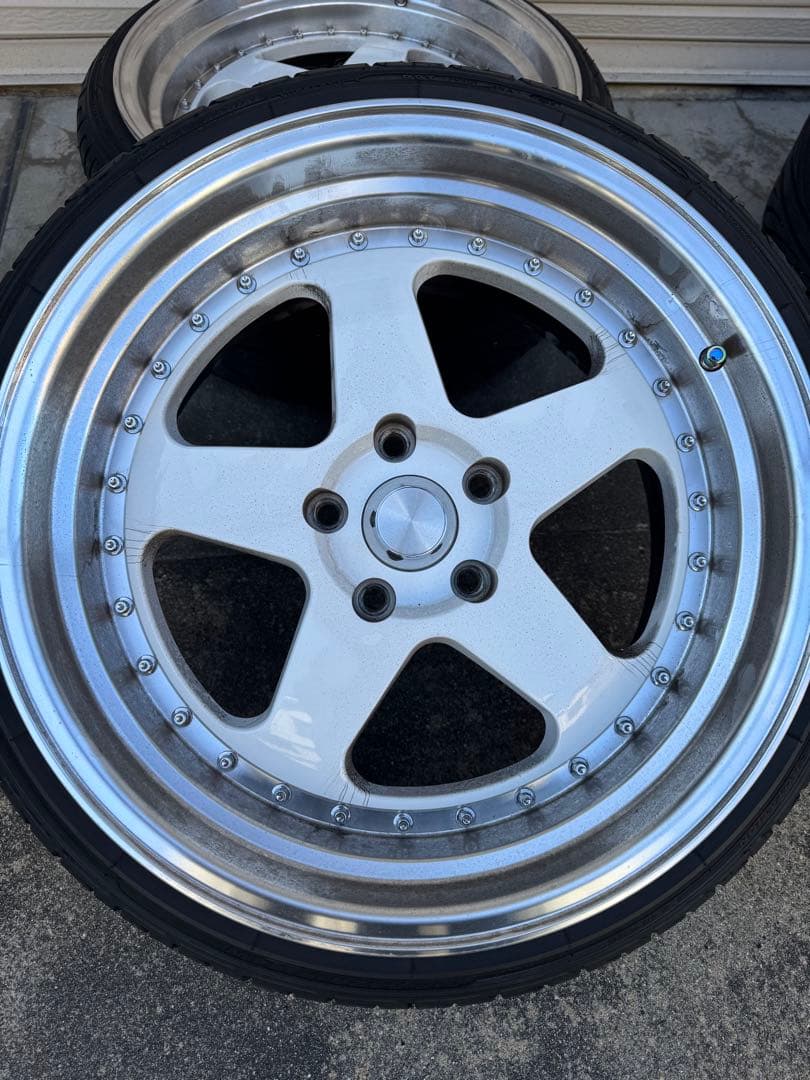 18インチ 9J＋30 114.3 深リムホイール 4本セット