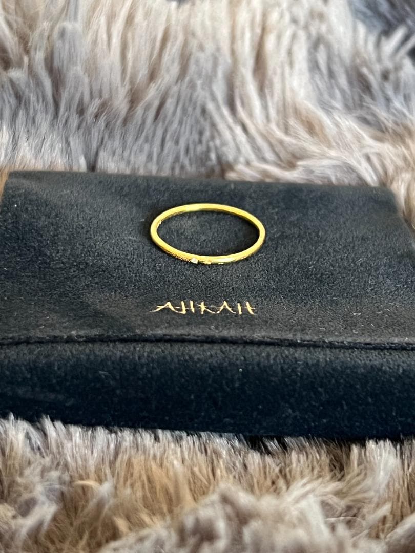 AHKAHメテオールリング18Kイエローゴールドダイヤモンド