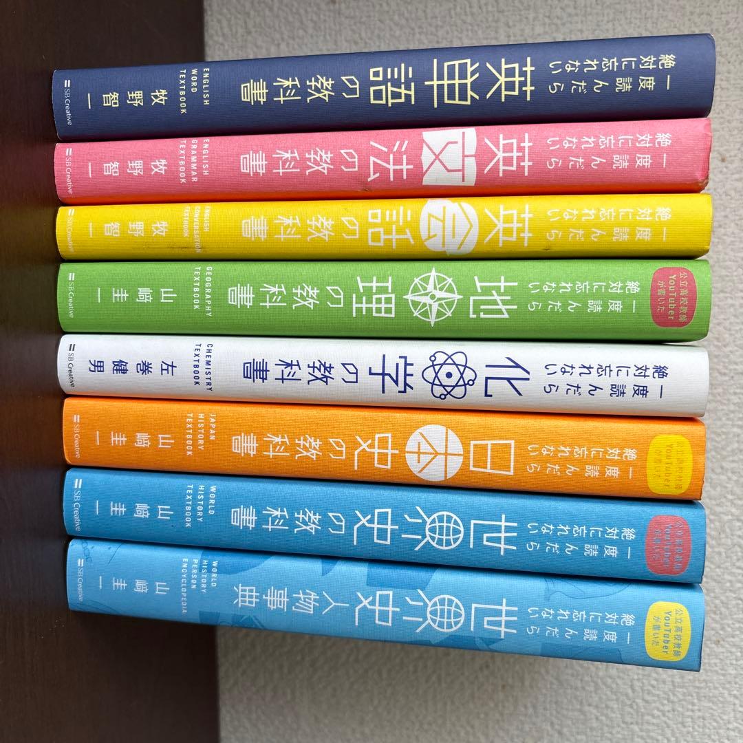 一度読んだら絶対に忘れない英単語の教科書８冊セット