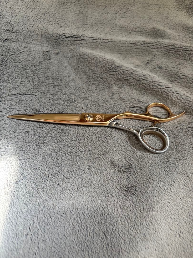 美品 アルファシザー 美容師シザー ピンクゴールドチタンコーティング