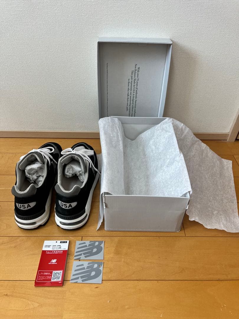 【最終値下げ】未使用に近いニューバランス M990BL2 ブラック 27cm