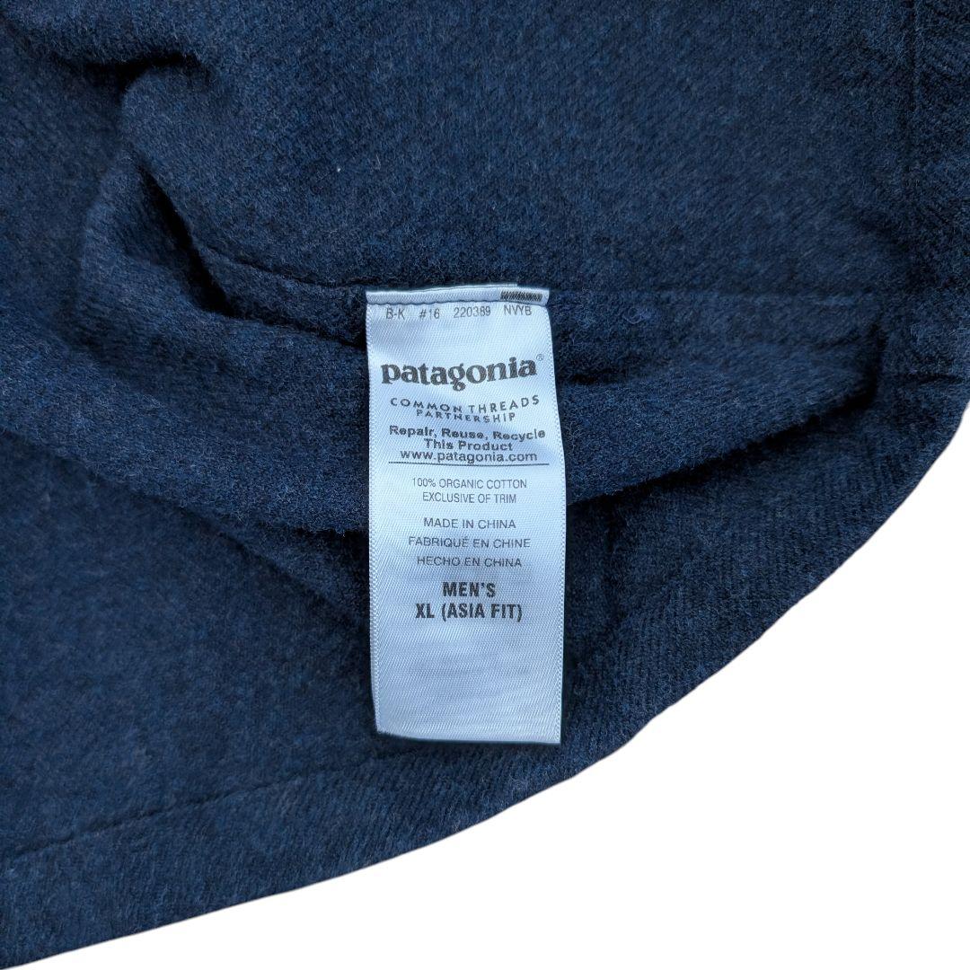 Patagonia パタゴニア フィヨルドフランネルシャツ 紺 長袖シャツ