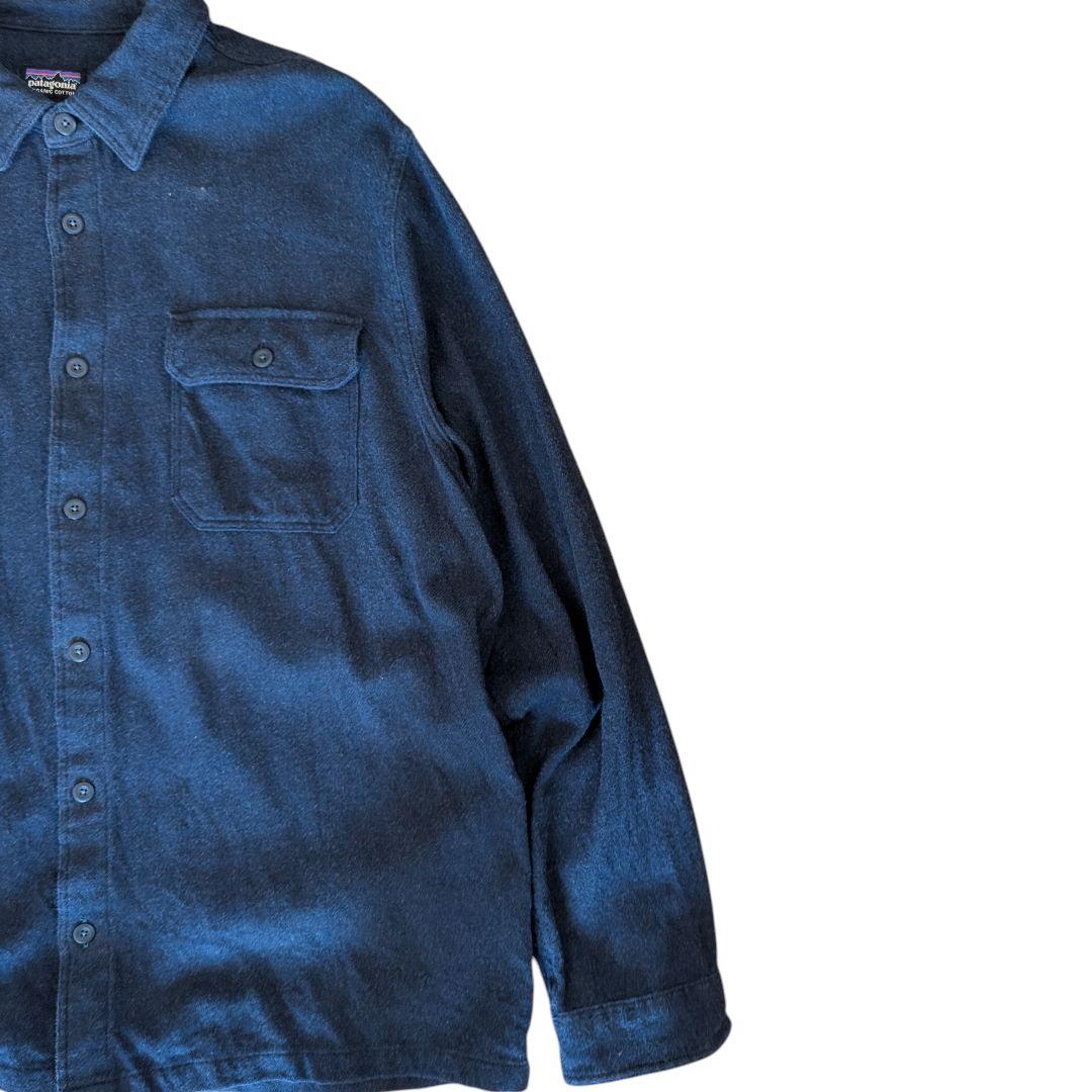 Patagonia パタゴニア フィヨルドフランネルシャツ 紺 長袖シャツ