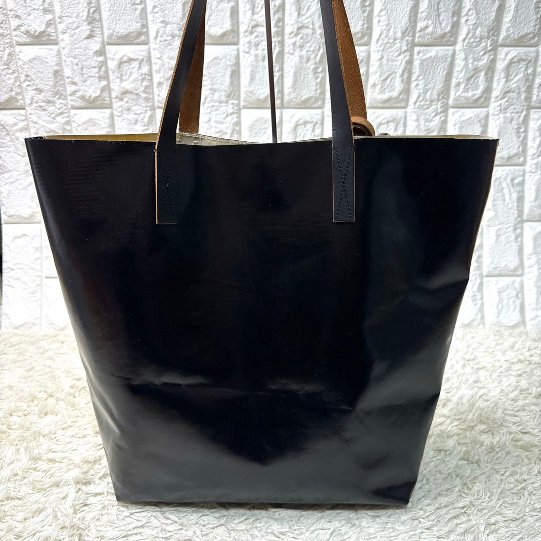 MARNI ホワイト ブラック トートバッグ　トライベッカ　TRIBECA A4