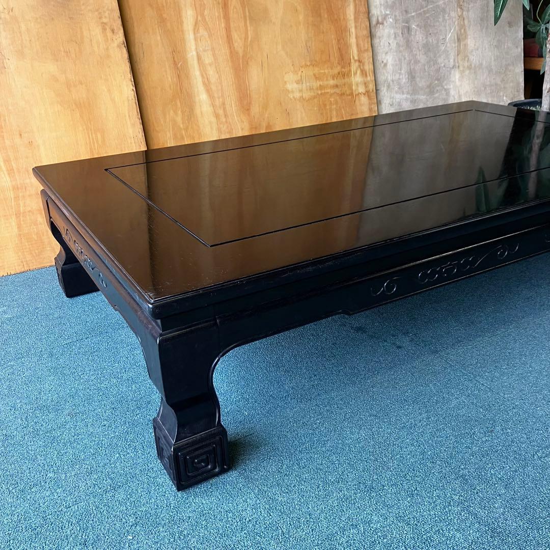 座敷机　和室　座卓　座卓テーブル 座敷机 黒檀調 レトロ
