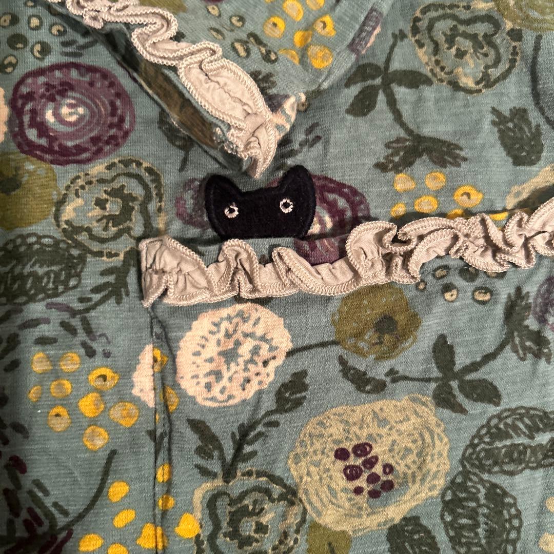 新品　Atuko Matano フリルパジャマ　ワコール　Lサイズ　ポケットに猫