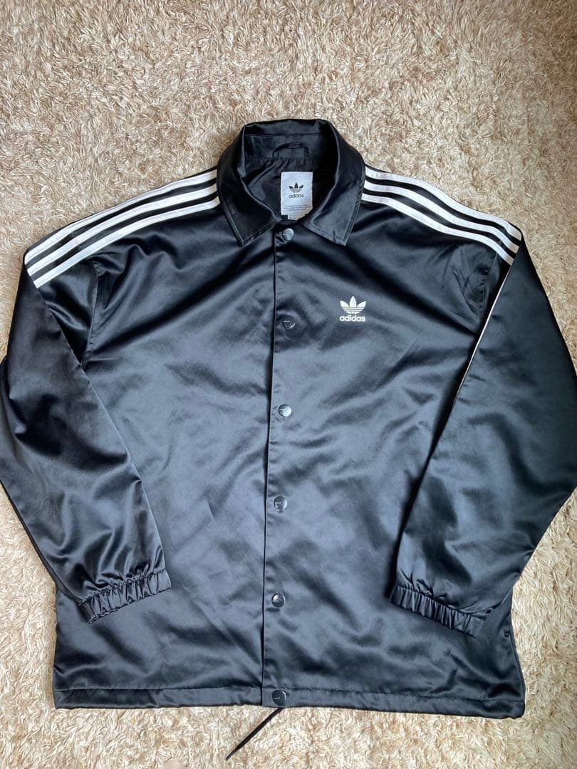 adidas originalsサテンコーチジャケット ブラッ クM 常田大希