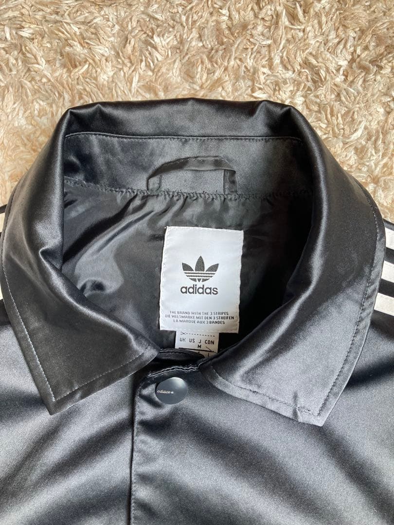 adidas originalsサテンコーチジャケット ブラッ クM 常田大希