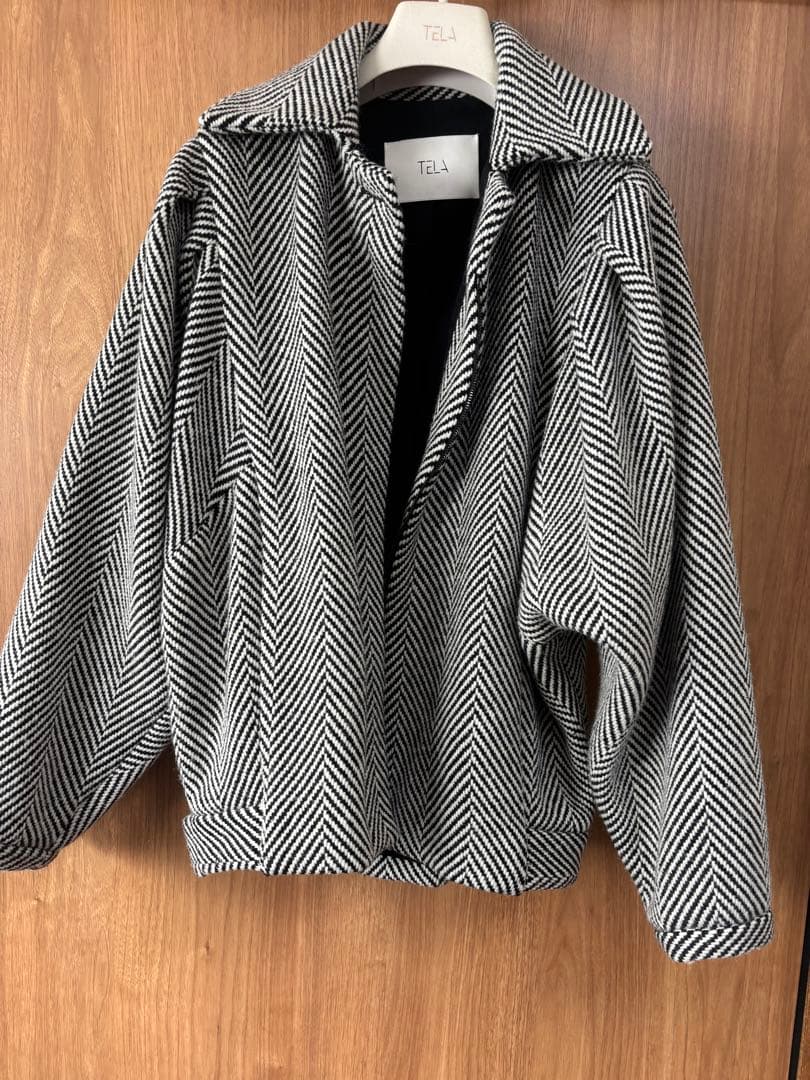 TELA ヘリンボーン柄ジャケット　美品☆