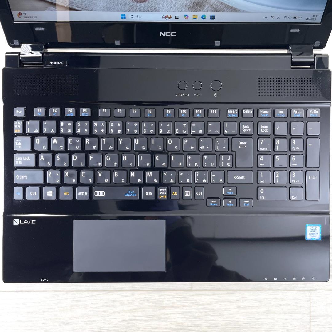 NEC LAVIE i7 高速SSD メモリ16G オフィス ノートパソコン