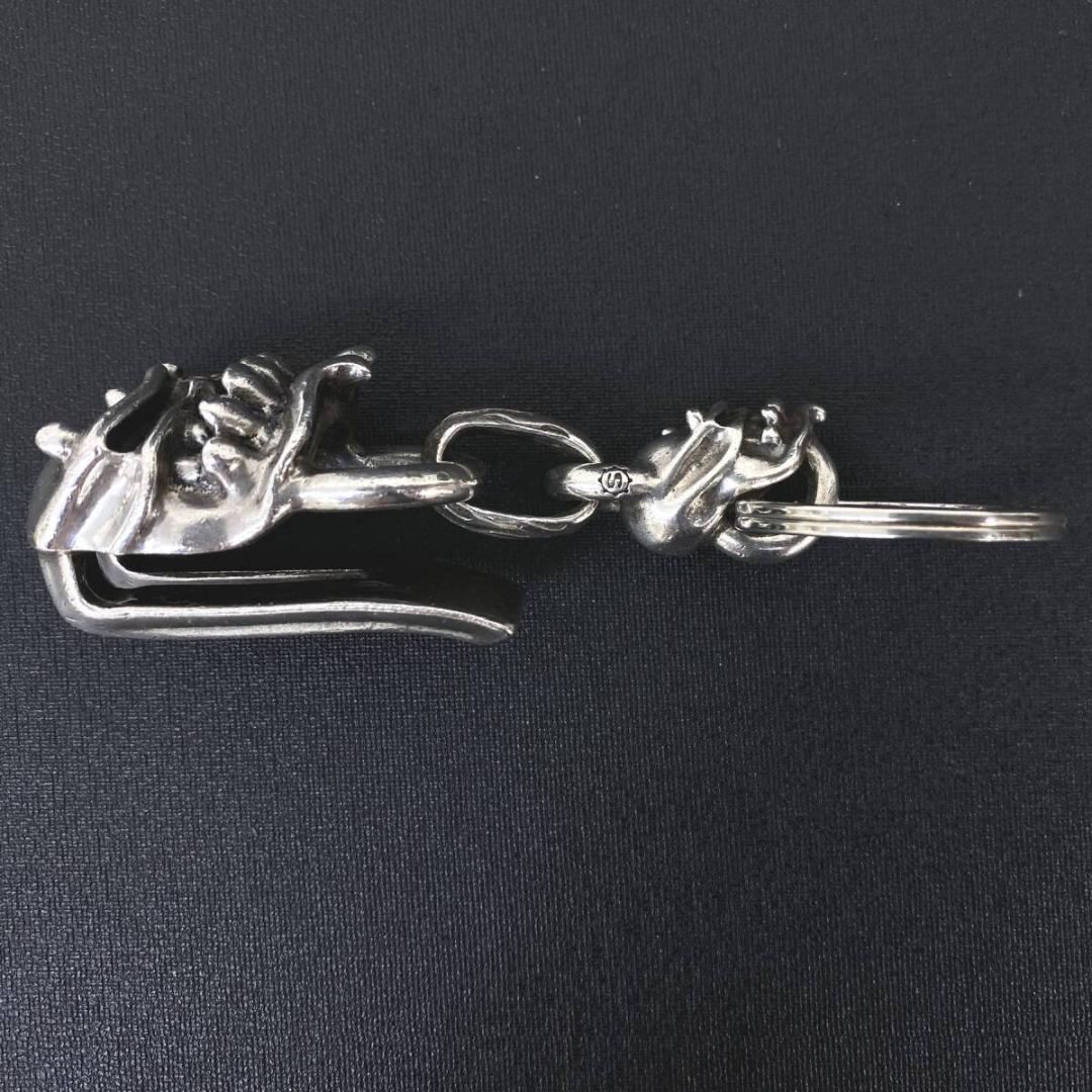 STARLINGEAR シルバー デビルブルーザー スカル キーチェーン