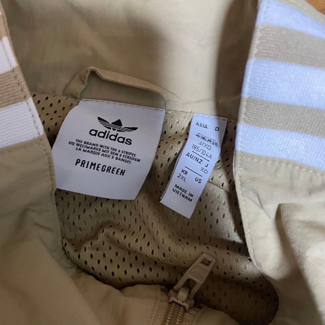 アディダス　ナイロンジャケット　ウーブン　ベージュ　2XL