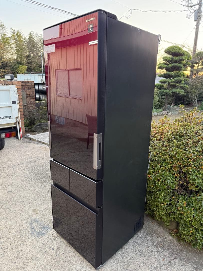 【SHARP 2019年製・415L】４ドア冷蔵庫 SJ-GT42E-R 美品