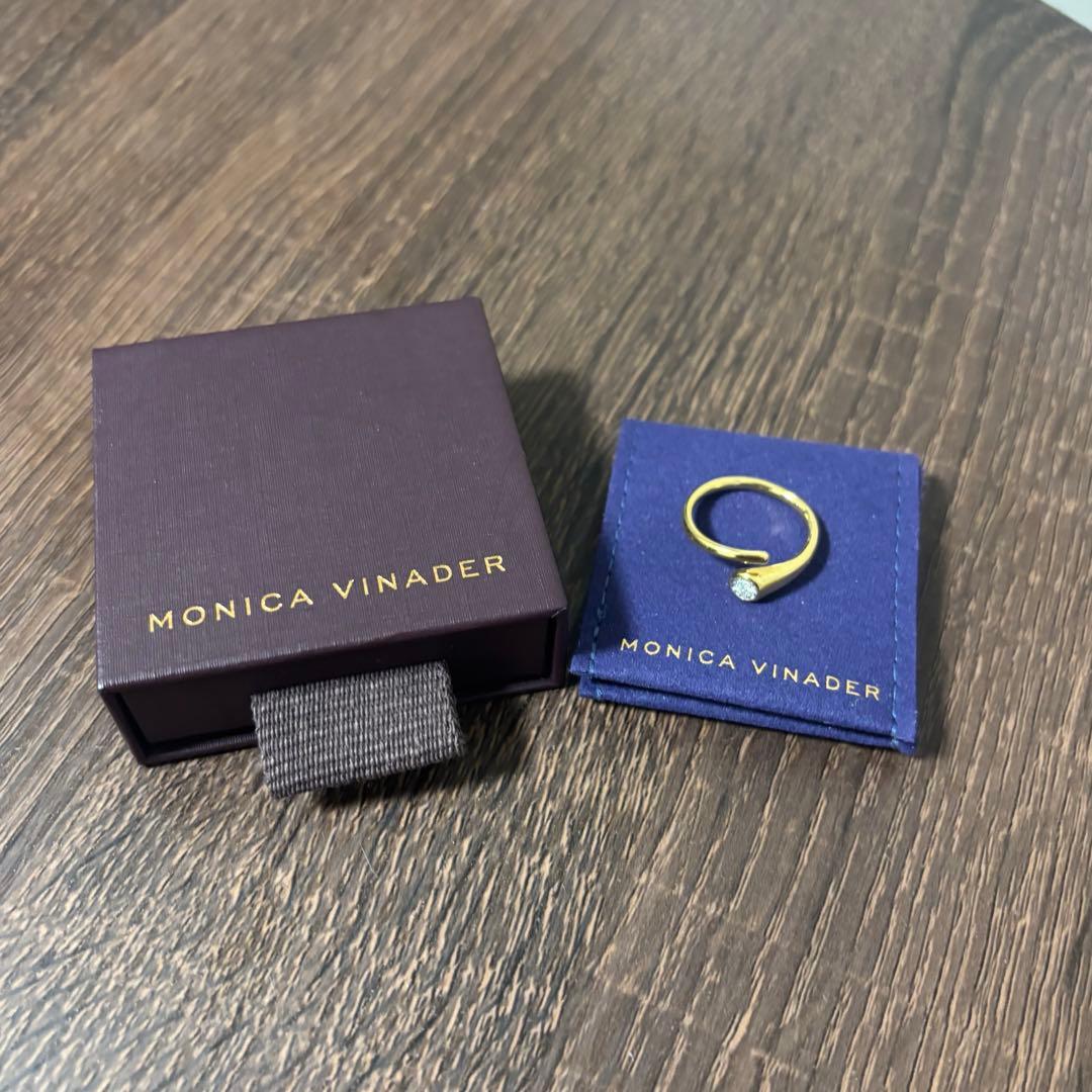 【Monica vinader】Solitaireリング ゴールド ダイヤモンド