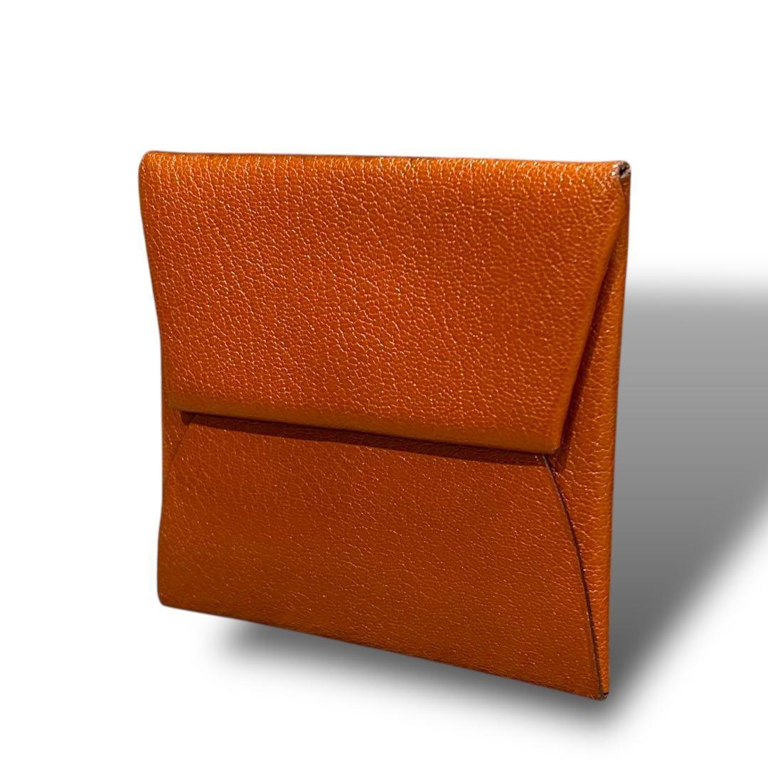 極美品 HERMES エルメス バスティア シェーブル ケース ミニ財布