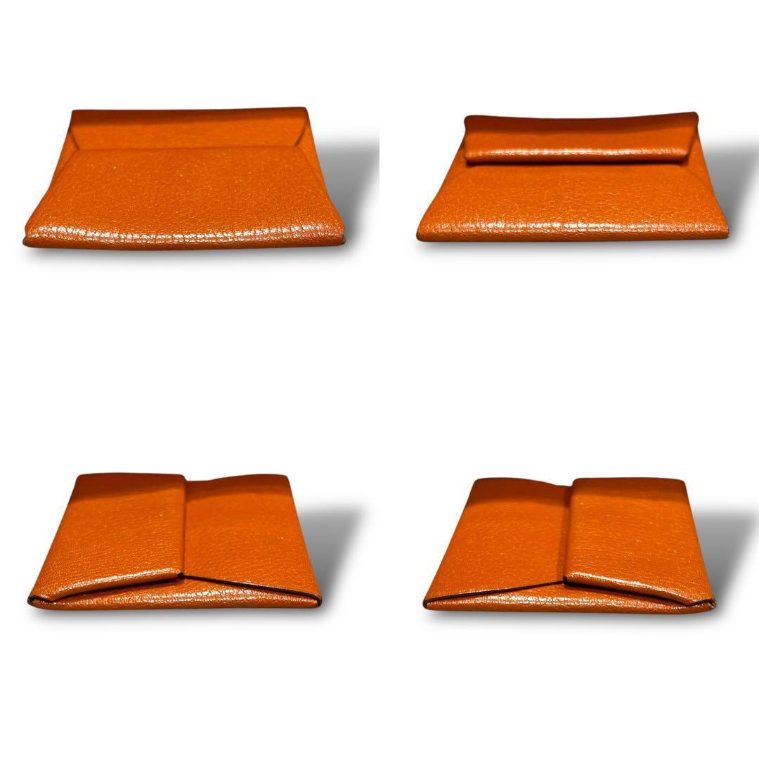 極美品 HERMES エルメス バスティア シェーブル ケース ミニ財布