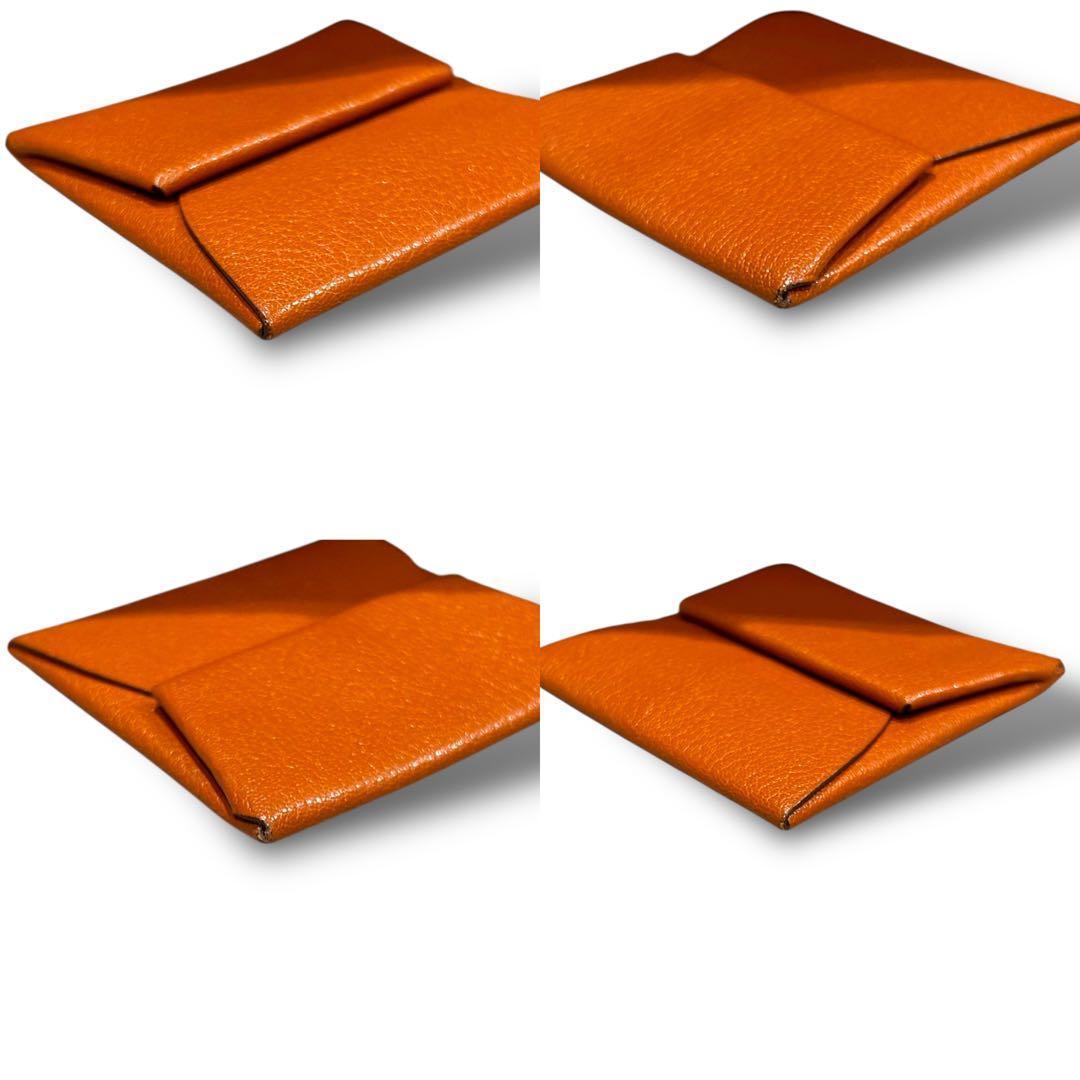 極美品 HERMES エルメス バスティア シェーブル ケース ミニ財布