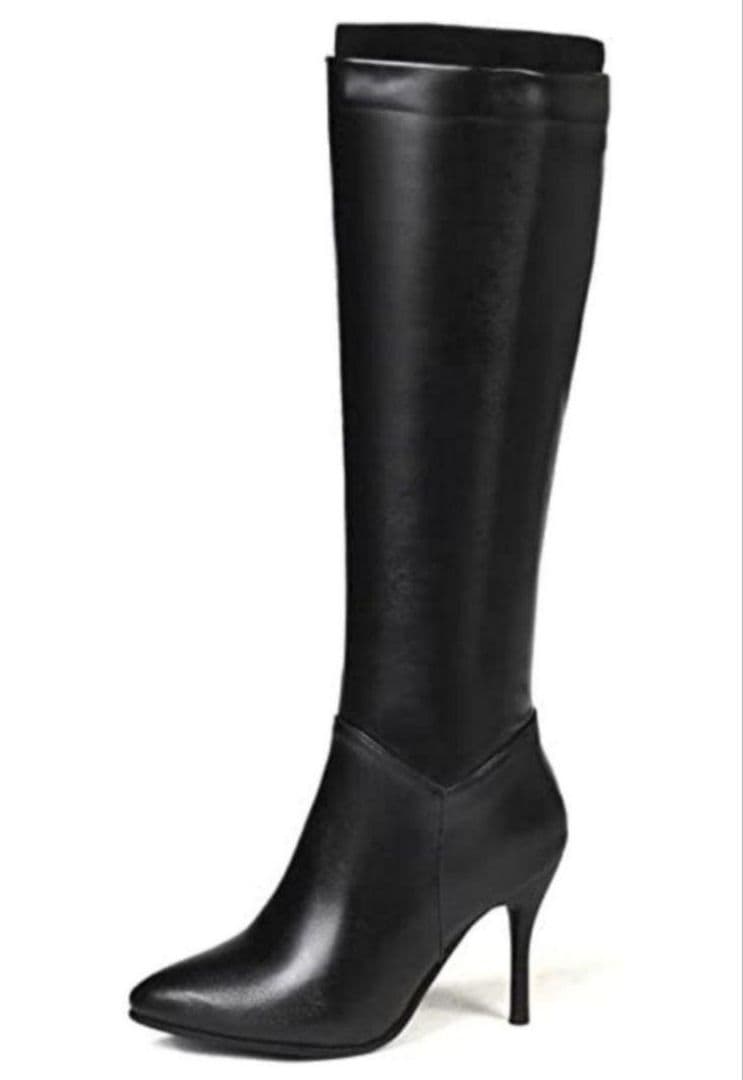 ♥️ロングブーツ　新品　シンプルデザイン　２６.５センチ　匿名発送　メルカリ便