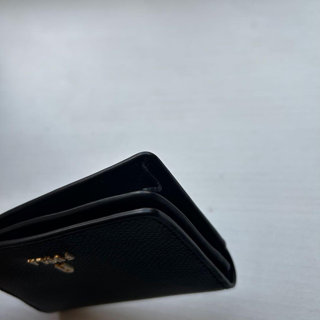 FURLA Cameliaブラック レザー 名刺入れ カードケース