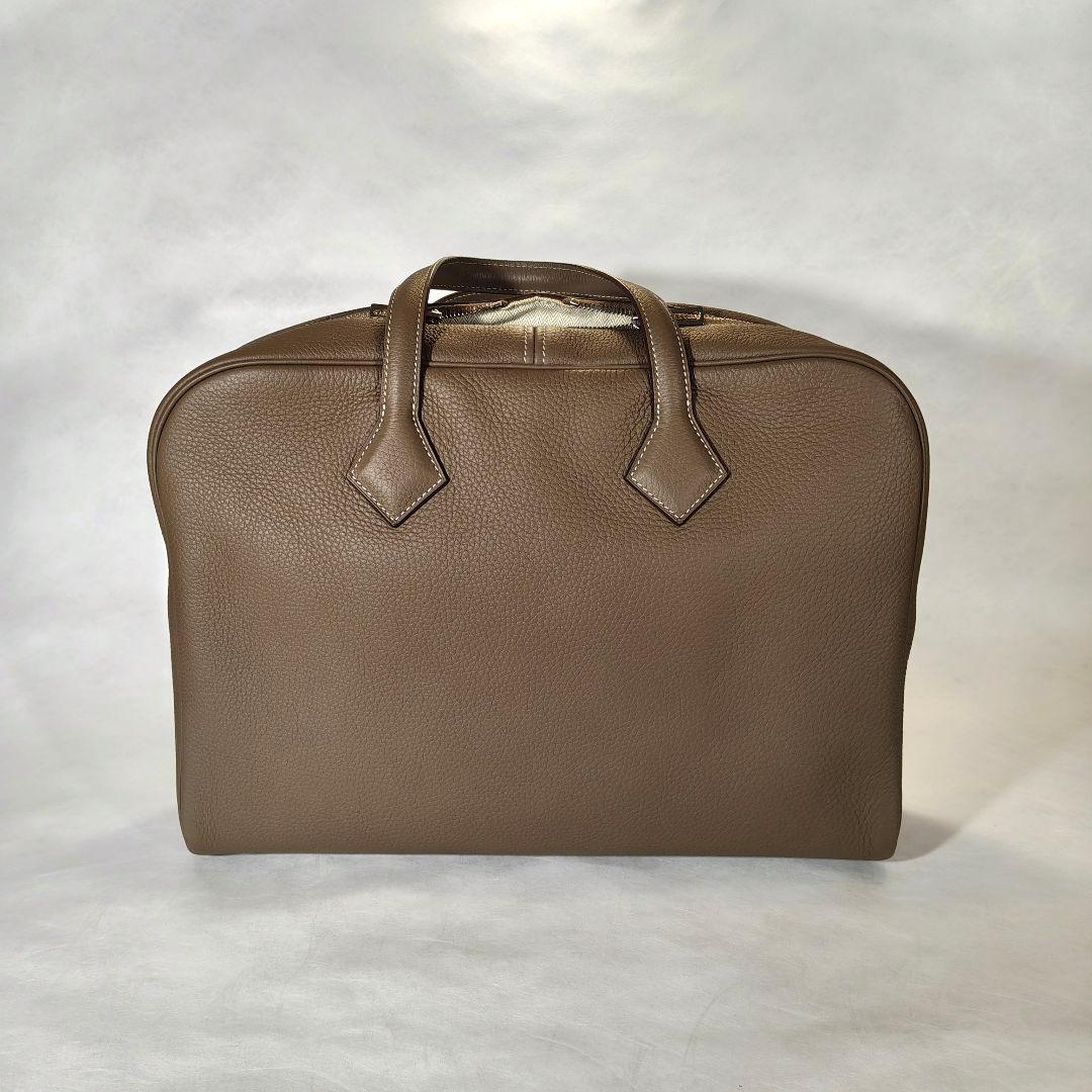 Hermes エルメス　ヴィクトリア　12H　エトゥープ　ビジネスバッグ