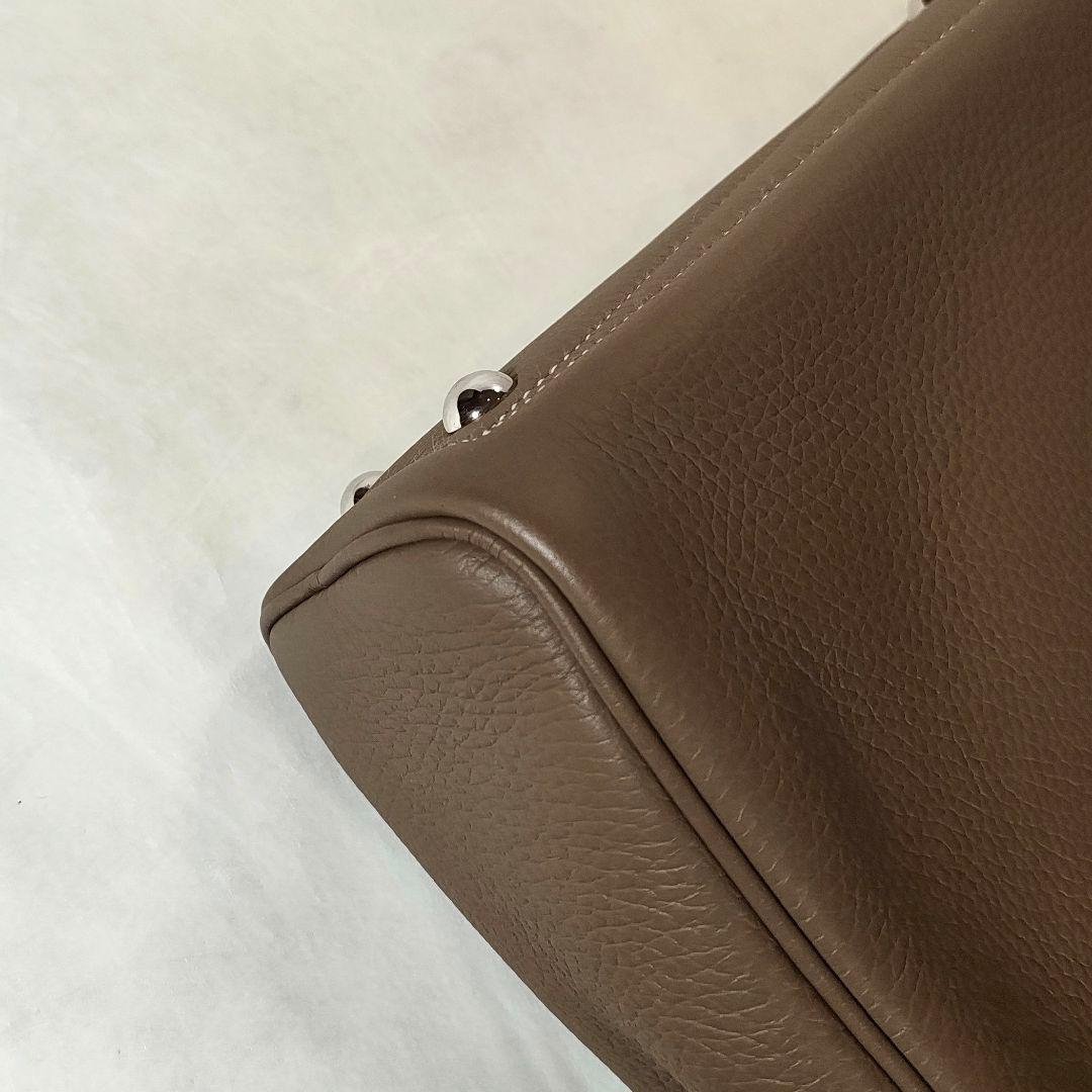 Hermes エルメス　ヴィクトリア　12H　エトゥープ　ビジネスバッグ