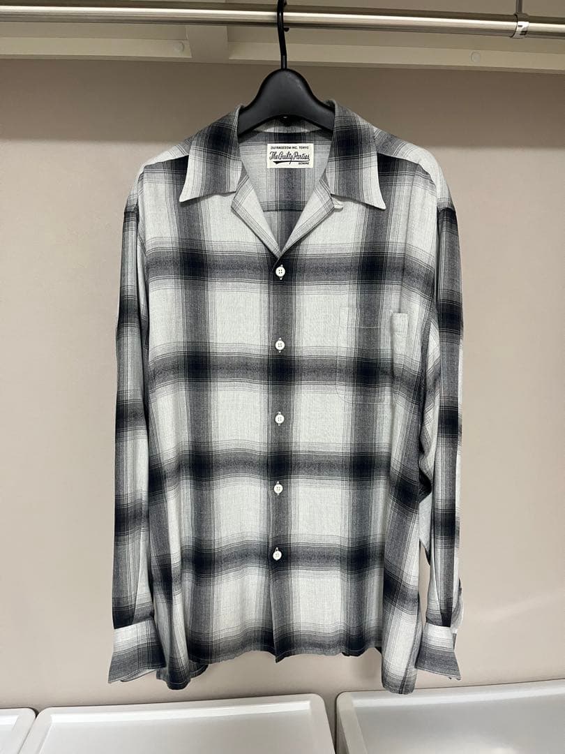 ワコマリア オンブレチェックシャツ Lサイズ