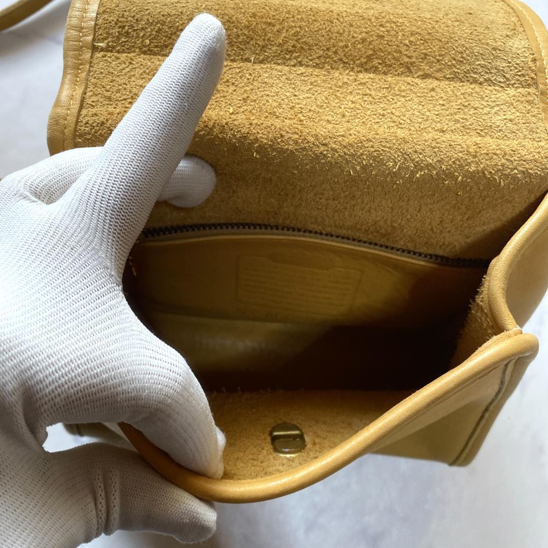 希少✨オールドコーチ 9985 USA製 ハンドバッグ マスタードイエロー