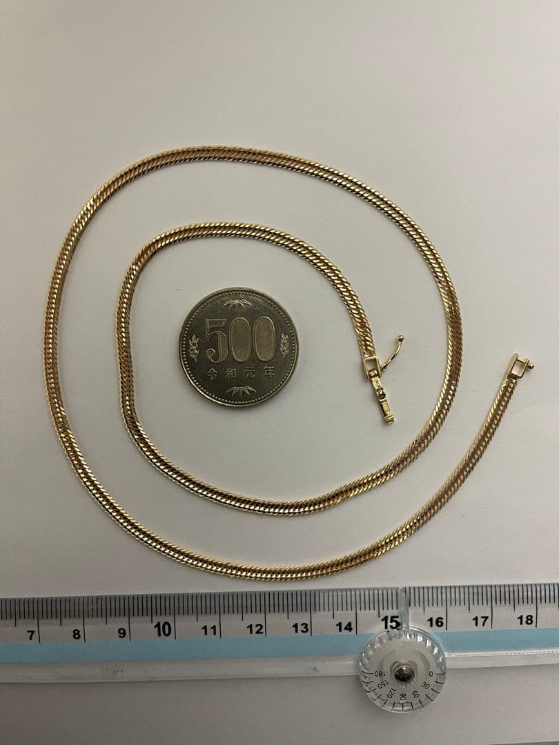 K18喜平ネックレス　12面トリプルカット