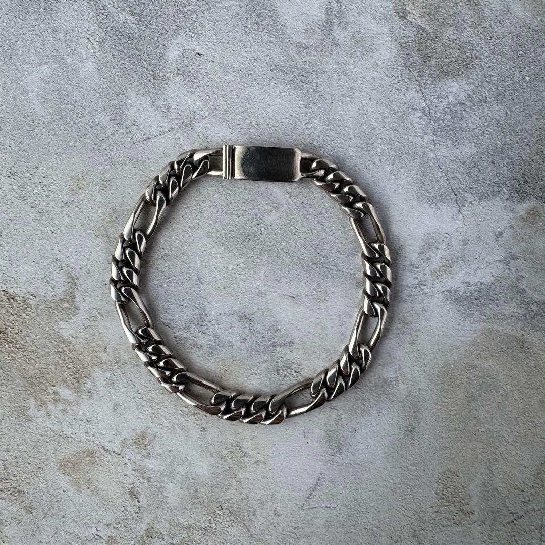 ヴィンテージ フィガロチェーンブレスレット シルバー925 メキシコ製